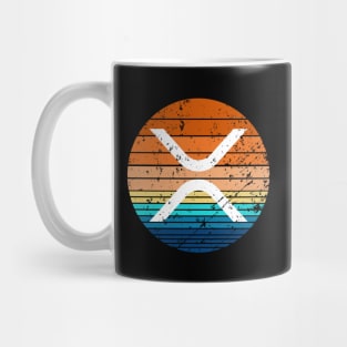 XRP Cryptocurrency DeFi Crypto Vintage Sunset Mug